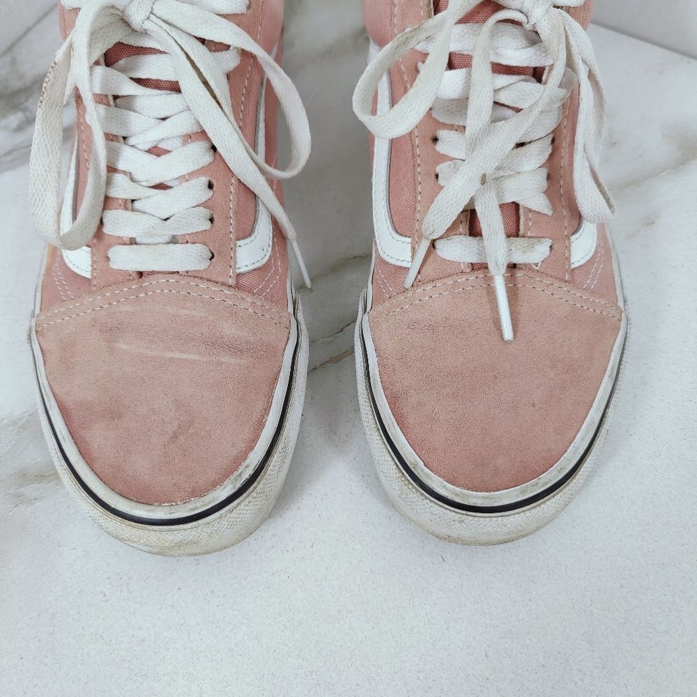 Vans Old Skool Low Pink Suede Sneakers Skate Shoes, 6.5(M) 8(W) - Picture 4 of 11